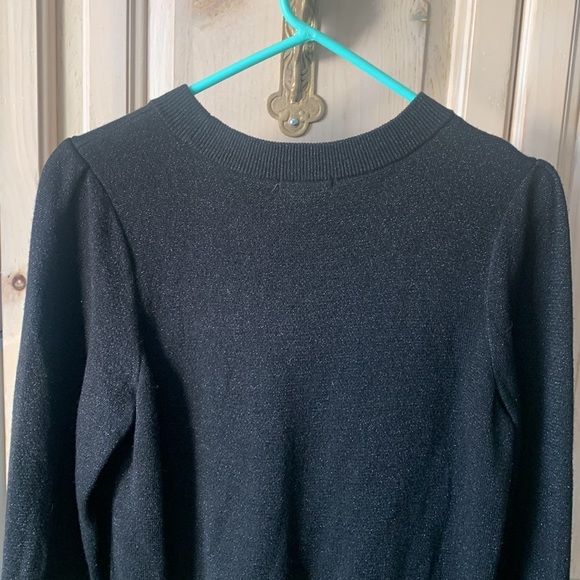 H&m sweater M pleated shoulders &  sparkly material - Picture 3 of 6